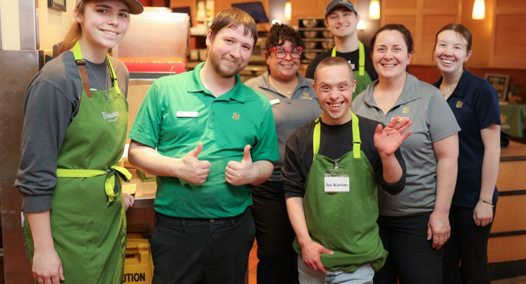 Panera Bread employee group photo